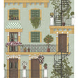 COLE & SON 117/4012.CS.0 ALFARO DARK OCHRE & FOREST GREEN/DUCK EGG Wallpaper - Eade's Wallpaper