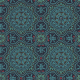 COLE & SON 117/8021.CS.0 PICCADILLY PETROL/RED/METALLIC GOLD ON INK Wallpaper - Eade's Wallpaper