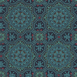 COLE & SON 117/8021.CS.0 PICCADILLY PETROL/RED/METALLIC GOLD ON INK Wallpaper - Eade's Wallpaper