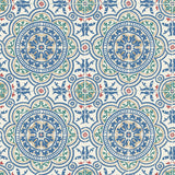COLE & SON 117/8024.CS.0 PICCADILLY DENIM & ROUGE ON CHALK Wallpaper - Eade's Wallpaper
