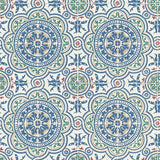 COLE & SON 117/8024.CS.0 PICCADILLY DENIM & ROUGE ON CHALK Wallpaper - Eade's Wallpaper