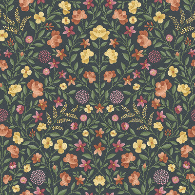 COLE & SON 118/13031.CS.0 COURT EMBROIDERY MARIGOLD Wallpaper - Eade's Wallpaper