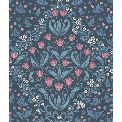 COLE & SON 118/2004.CS.0 TUDOR GARDEN FS&CBLU/MIDN Wallpaper - Eade's Wallpaper