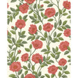 COLE & SON 118/7013.CS.0 HAMPTON ROSES R&SGRN/PMNT Wallpaper - Eade's Wallpaper