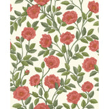 COLE & SON 118/7013.CS.0 HAMPTON ROSES R&SGRN/PMNT Wallpaper - Eade's Wallpaper