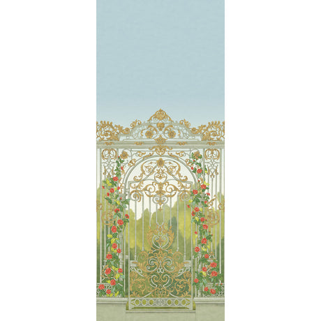 COLE & SON 118/8017.CS.0 TIJOU GATE SPRING GREEN Wallpaper - Eade's Wallpaper
