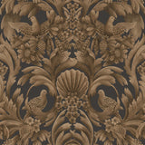 COLE & SON 118/9018.CS.0 GIBBONS CARVING MBRNZ/CHR Wallpaper - Eade's Wallpaper