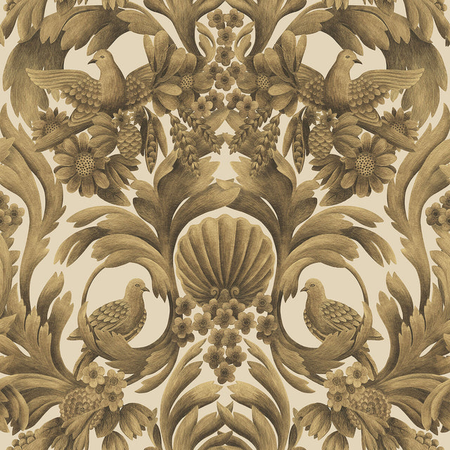 COLE & SON 118/9019.CS.0 GIBBONS CARVING MGLD/SAND Wallpaper - Eade's Wallpaper