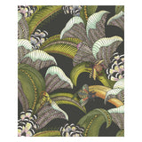 COLE & SON 119/1002.CS.0 HOOPOE LEAVES OLIVE BLACK Wallpaper - Eade's Wallpaper