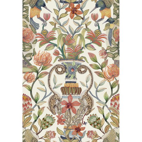COLE & SON 119/10043.CS.0 PROTEA GARDEN OGRN&TNGRN/WHT Wallpaper - Eade's Wallpaper