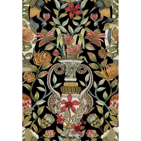 COLE & SON 119/10044.CS.0 PROTEA GARDEN OLV&RG/BLCK Wallpaper - Eade's Wallpaper
