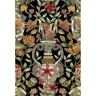 COLE & SON 119/10044.CS.0 PROTEA GARDEN OLV&RG/BLCK Wallpaper - Eade's Wallpaper