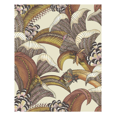 COLE & SON 119/1004.CS.0 HOOPOE LEAVES CRIMSON Wallpaper - Eade's Wallpaper