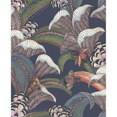 COLE & SON 119/1006.CS.0 HOOPOE LEAVES MIDNIGHT Wallpaper - Eade's Wallpaper