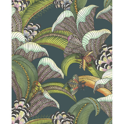 COLE & SON 119/1007.CS.0 HOOPOE LEAVES VIRIDIAN Wallpaper - Eade's Wallpaper