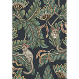 COLE & SON 119/7034.CS.0 BUSH BABY TEAL&OCHRE/INK Wallpaper - Eade's Wallpaper