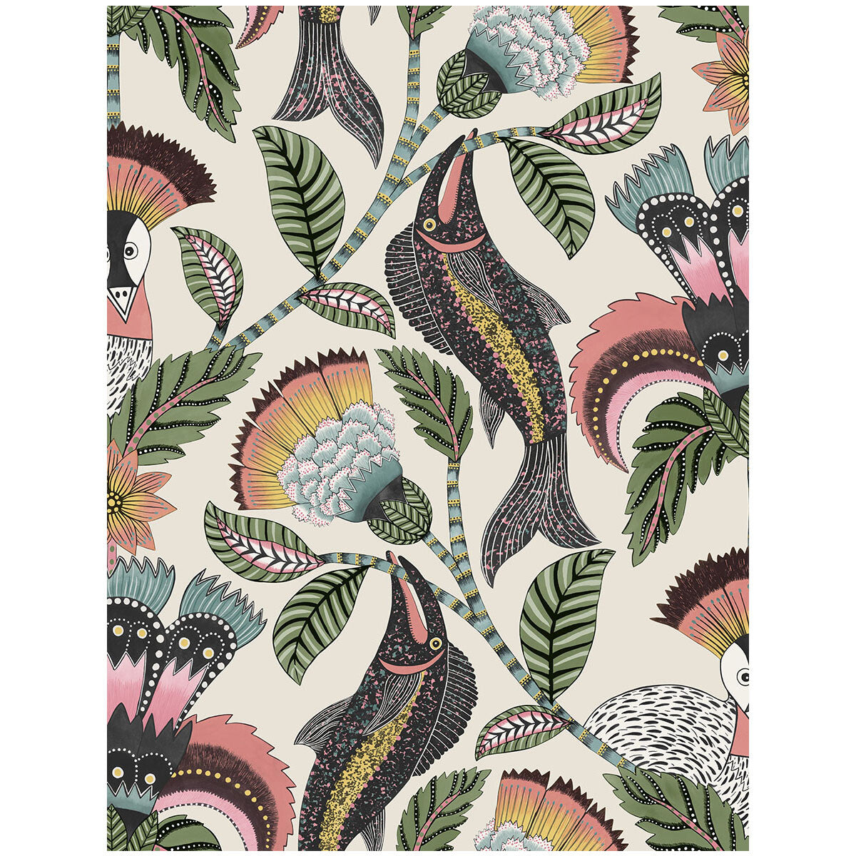 COLE & SON 119/8036.CS.0 NENE CORAL PARCHMENT Wallpaper - Eade's Wallpaper