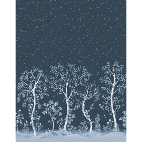 COLE & SON 120/6025.CS.0 SEASONAL WOODS MIDNIGHT Wallpaper - Eade's Wallpaper