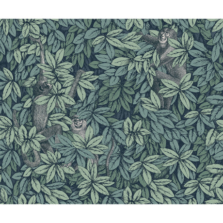 COLE & SON 123/10046.CS.0 FOGLIE E SCIMMIE VIRIDIAN Wallpaper - Eade's Wallpaper