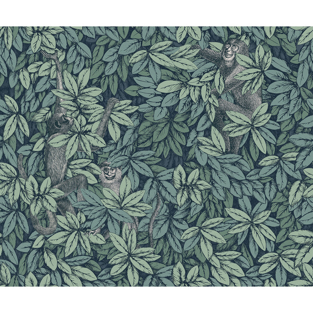 COLE & SON 123/10046.CS.0 FOGLIE E SCIMMIE VIRIDIAN Wallpaper - Eade's Wallpaper