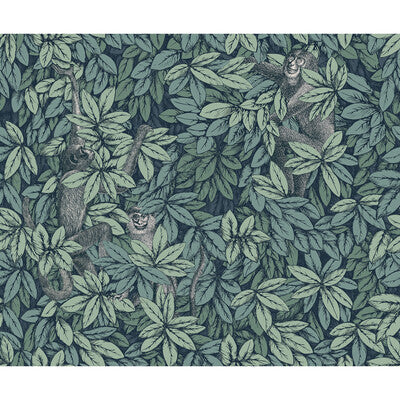 COLE & SON 123/10046.CS.0 FOGLIE E SCIMMIE VIRIDIAN Wallpaper - Eade's Wallpaper