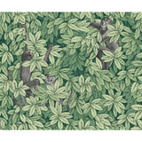 COLE & SON 123/10049.CS.0 FOGLIE E SCIMMIE GREEN Wallpaper - Eade's Wallpaper
