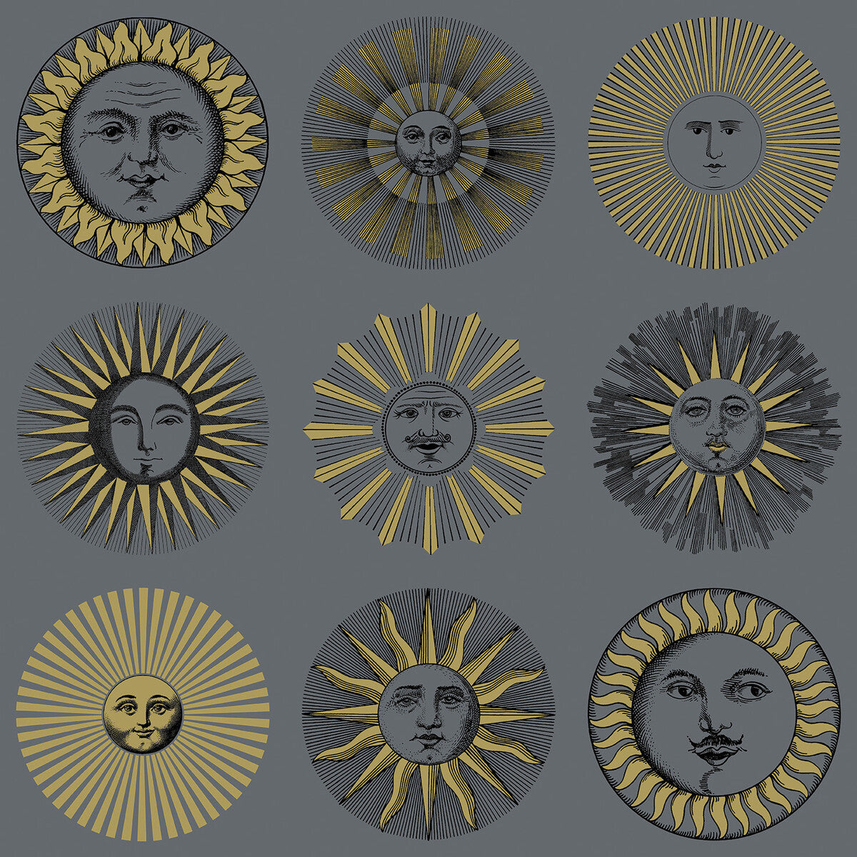 COLE & SON 123/1004.CS.0 SOLI MIDNIGHT & SOFT GOLD Wallpaper - Eade's Wallpaper