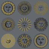 COLE & SON 123/1004.CS.0 SOLI MIDNIGHT & SOFT GOLD Wallpaper - Eade's Wallpaper