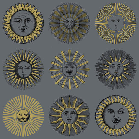 COLE & SON 123/1004.CS.0 SOLI MIDNIGHT & SOFT GOLD Wallpaper - Eade's Wallpaper