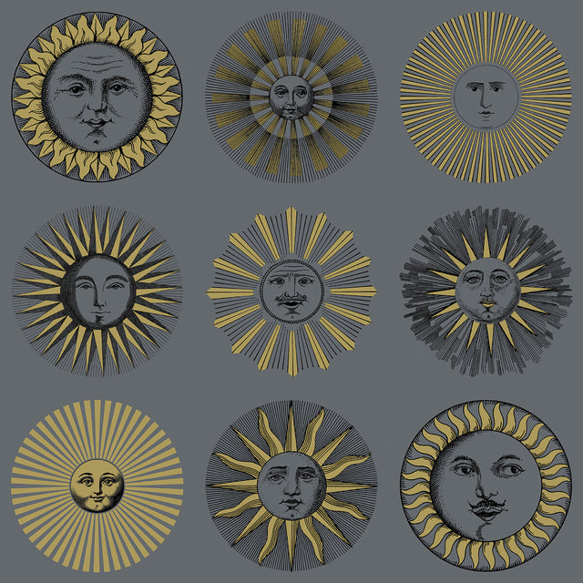 COLE & SON 123/1004.CS.0 SOLI MIDNIGHT & SOFT GOLD Wallpaper - Eade's Wallpaper