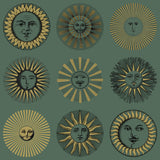 COLE & SON 123/1005.CS.0 SOLI EMERALD & GOLD Wallpaper - Eade's Wallpaper