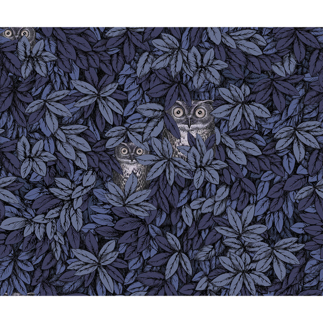 COLE & SON 123/11053.CS.0 FOGLIE E CIVETTE MIDNIGHT Wallpaper - Eade's Wallpaper