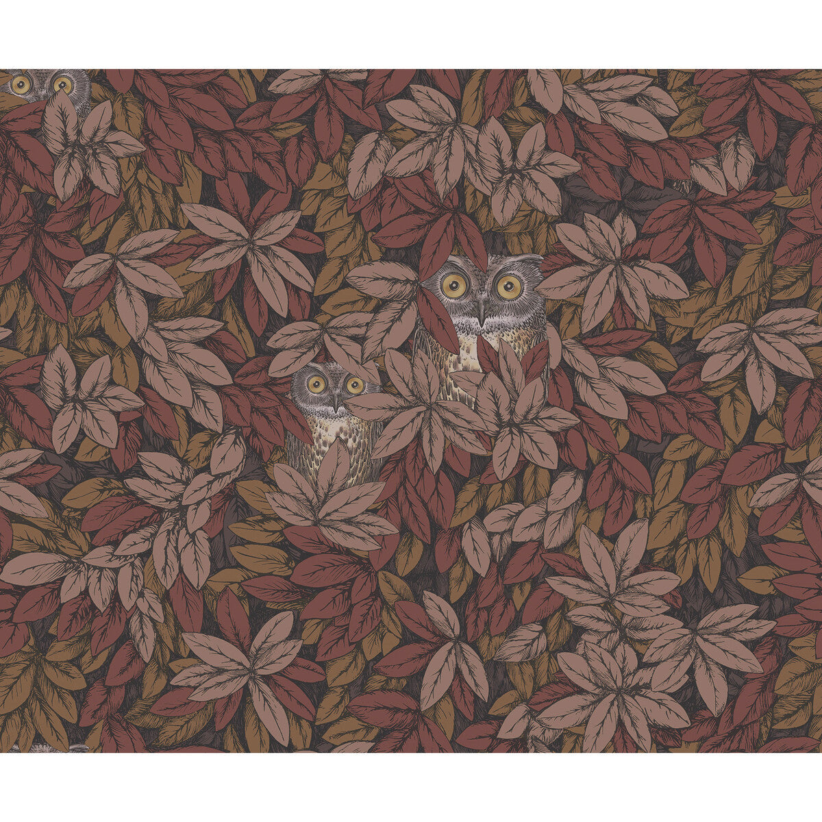 COLE & SON 123/11055.CS.0 FOGLIE E CIVETTE AUTUMNAL Wallpaper - Eade's Wallpaper