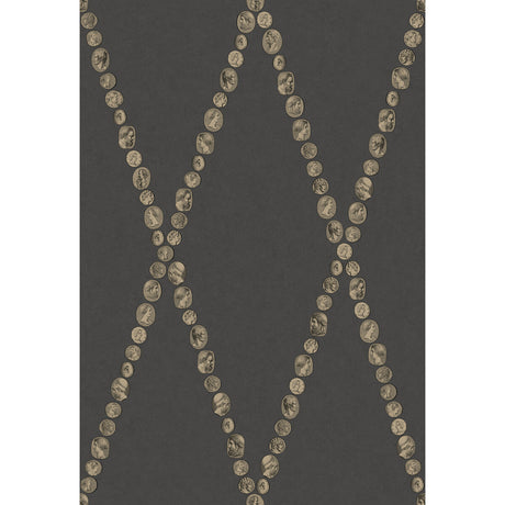 COLE & SON 123/4018.CS.0 CAMMEI GOLD ON CHARCOAL Wallpaper - Eade's Wallpaper