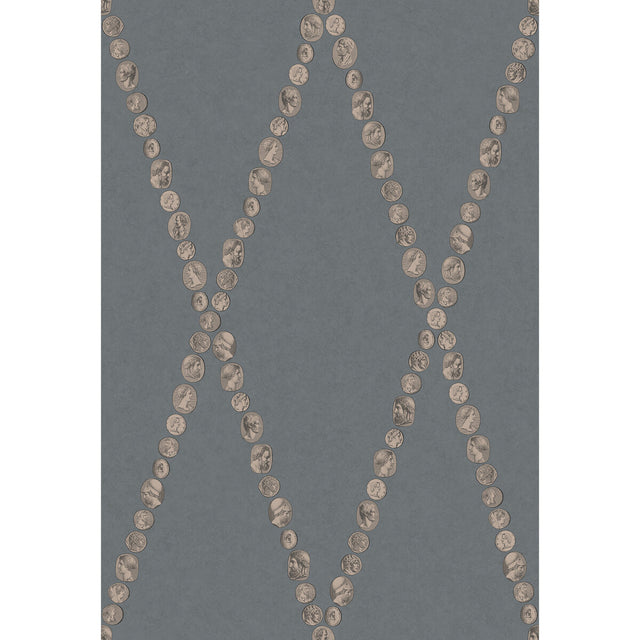 COLE & SON 123/4020.CS.0 CAMMEI SLATE & ROSE GOLD Wallpaper - Eade's Wallpaper
