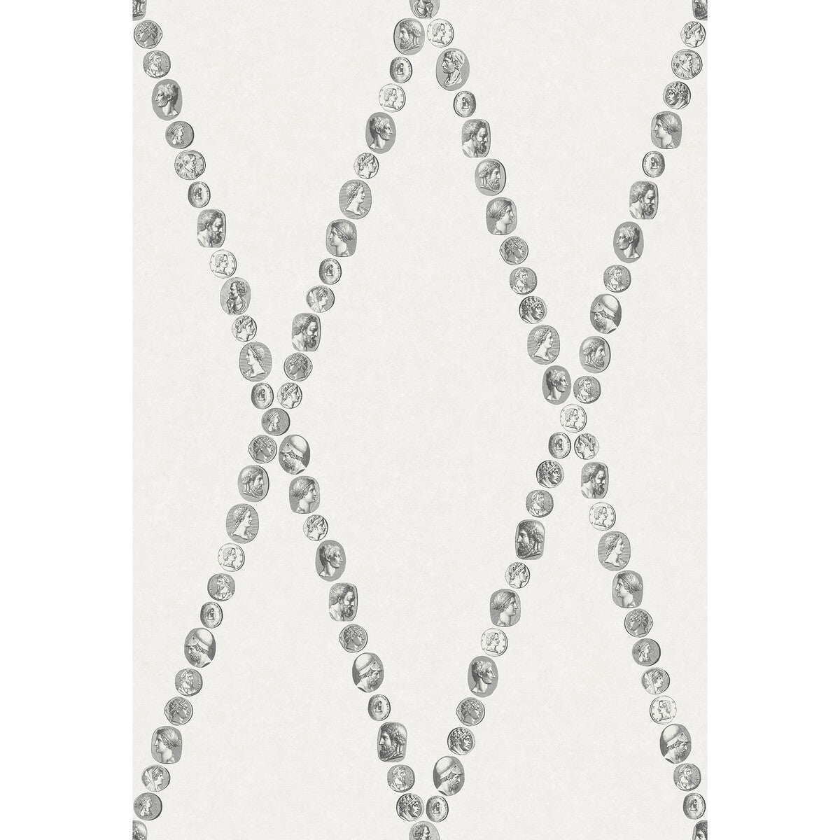 COLE & SON 123/4021.CS.0 CAMMEI BLACK & WHITE Wallpaper - Eade's Wallpaper