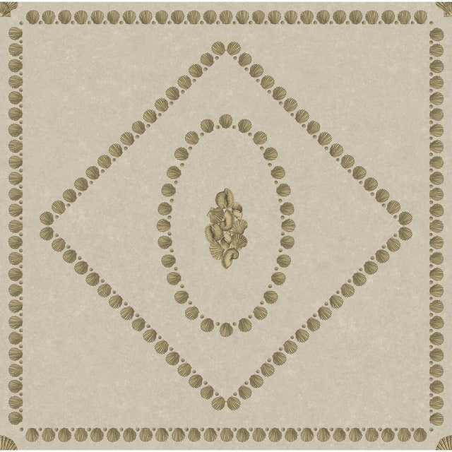 COLE & SON 123/5025.CS.0 CONCHIGLIE GOLD ON STONE Wallpaper - Eade's Wallpaper