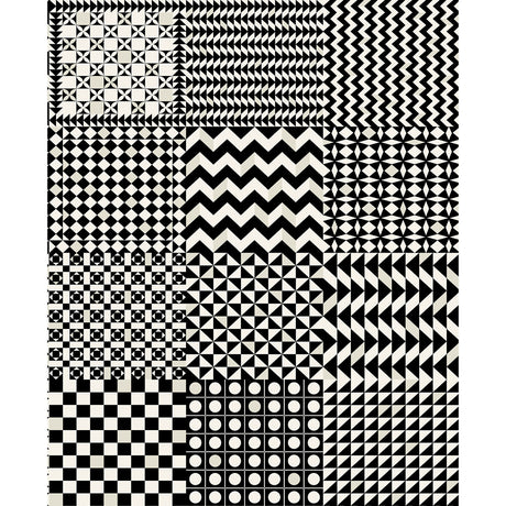 COLE & SON 123/7032.CS.0 GEOMETRICO BLACK & WHITE Wallpaper - Eade's Wallpaper