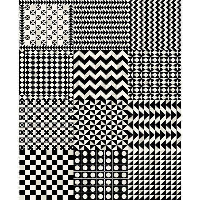 COLE & SON 123/7032.CS.0 GEOMETRICO BLACK & WHITE Wallpaper - Eade's Wallpaper