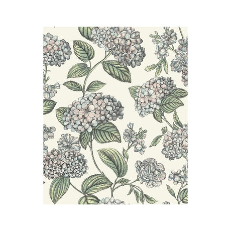 COLE & SON 123/8039.CS.0 RAMO DI ORTENSIA STONE Wallpaper - Eade's Wallpaper