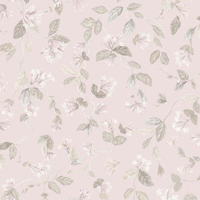 COLE & SON 124/3021.CS.0 FLORA PINK/GREY Fabric - COLE & SON SELECTION OF HUMMINGBIRDS