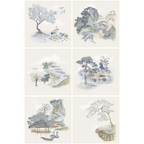 COLE & SON TILE TOILE 126/10036.CS.0 in BLUE Wallpaper - COL