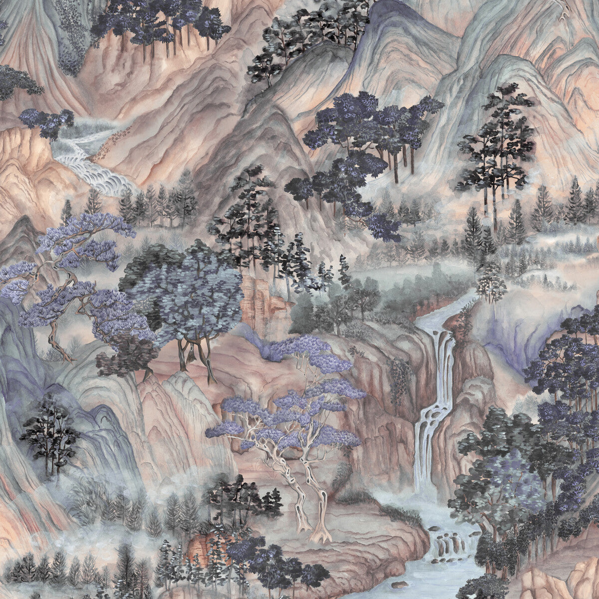 COLE & SON MOUNTAINSCAPE 126/11041.CS.0 in MISTY Wallpaper -