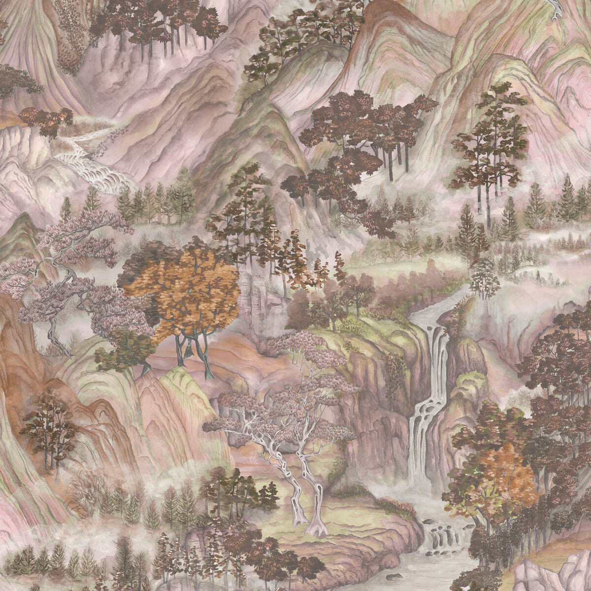 COLE & SON MOUNTAINSCAPE 126/11042.CS.0 in MAPLE Wallpaper -