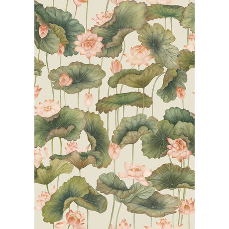 COLE & SON LILY LOTUS 126/9032.CS.0 in ORANGE & OLIVE Wallpa