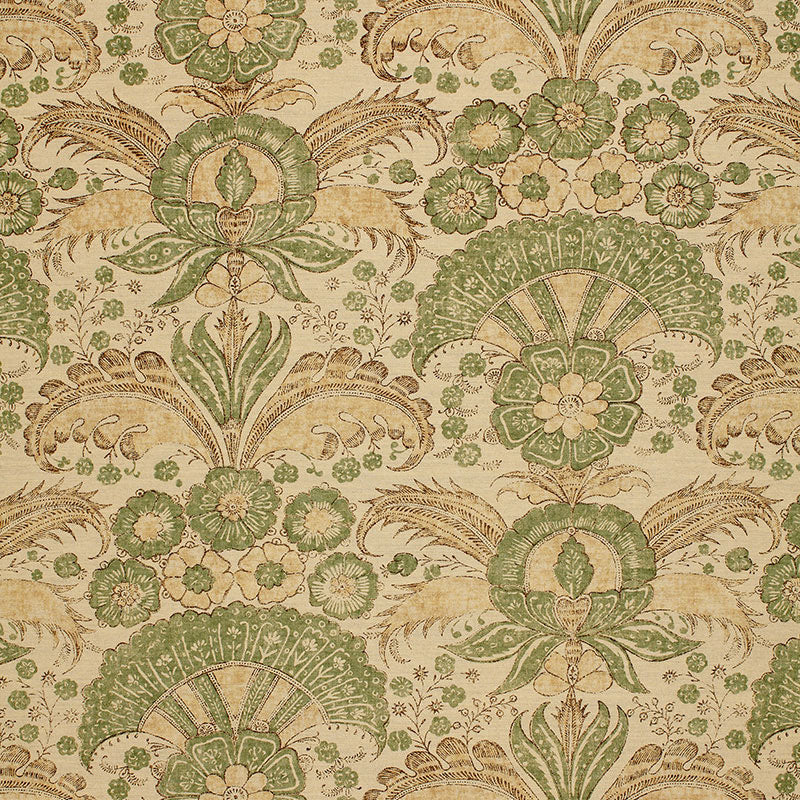 Schumacher 1283001 CALICUT in MINERAL Fabric - MALABAR HILL