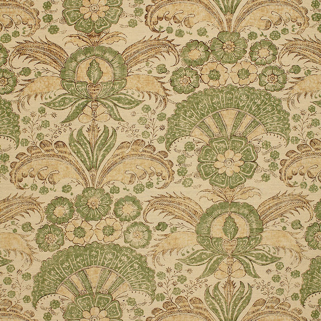 Schumacher 1283001 CALICUT in MINERAL Fabric - MALABAR HILL