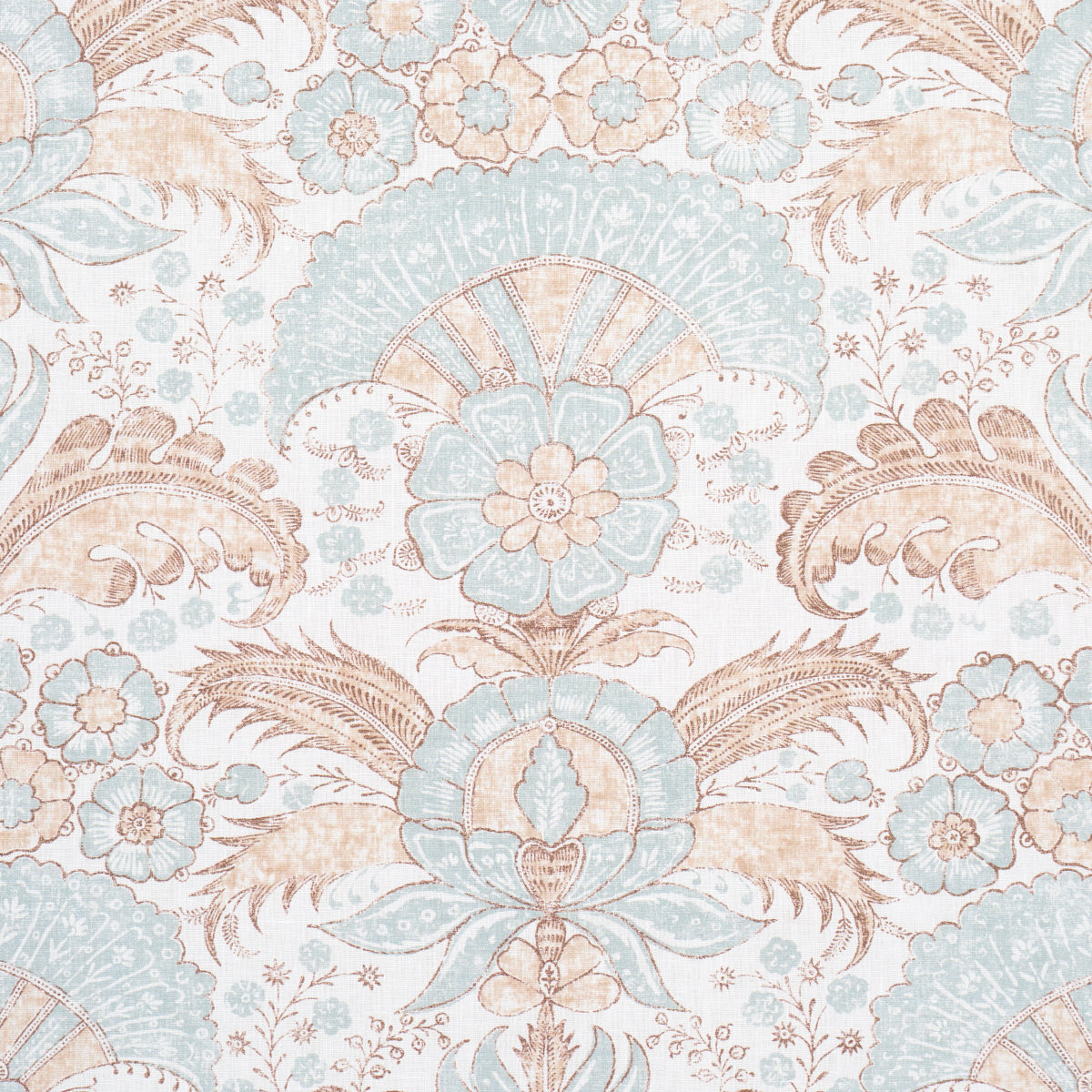 Schumacher Calicut Aqua Fabric