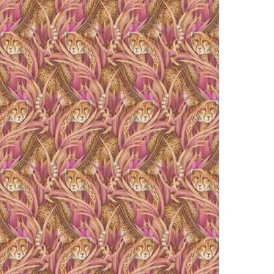 COLE & SON CHEETAH PROWL 129/8045.CS.0 in CERISE Wallpaper -