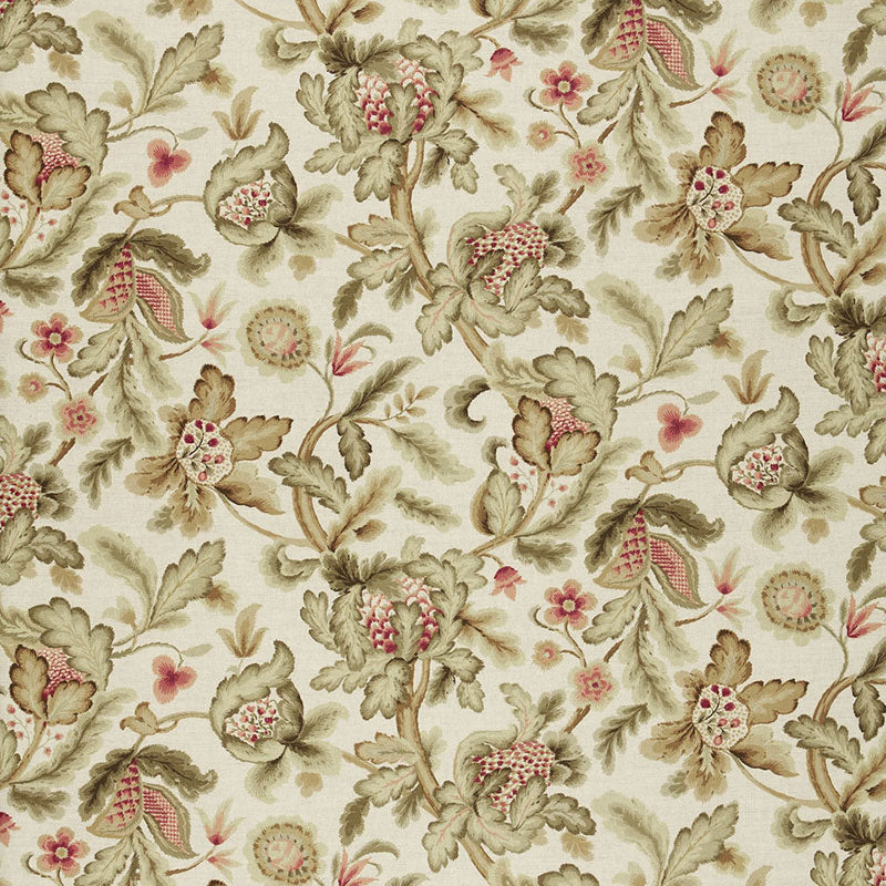 Schumacher Shelton Tree Bisque Fabric - Eade's Wallpaper
